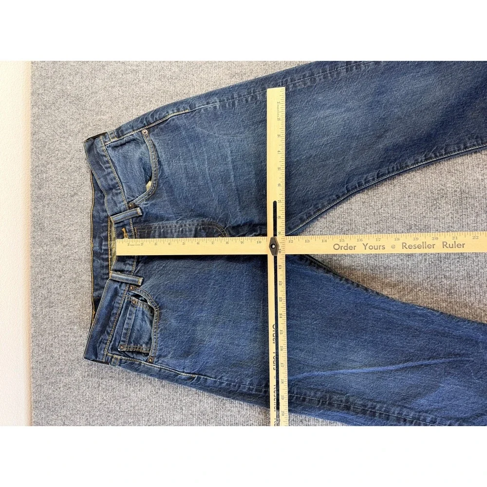 Levi's 501 Straight Leg Mens W31 L30 Dark Wash Button Fly‎ Classic Denim Jeans
